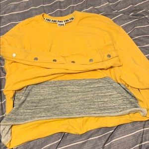 Pink crop sweatshirt